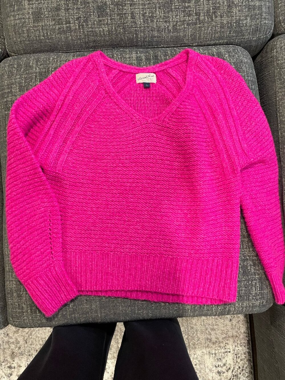 bright pink sweater